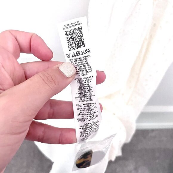 ASOS Broderie White Button Through Eyelet Midi Dress Size 4 - Picture 7 of 8